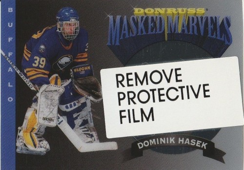 1994-95 Donruss Masked Marvels DOMINIK HASEK Rare Acetate Card #3