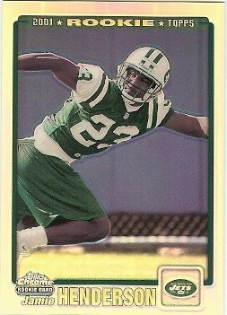 2001 Topps Chrome Jamie Henderson Rookie Refractor 800/999