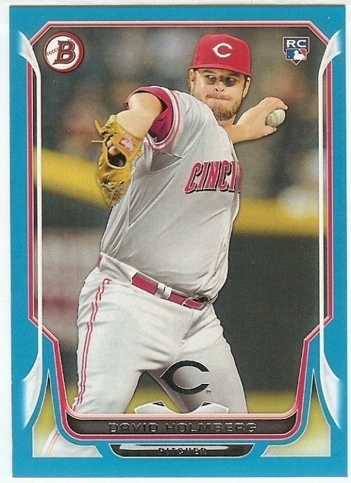 2014 Bowman Blue #218 David Holmberg Cincinnati Reds Rookie 198/500