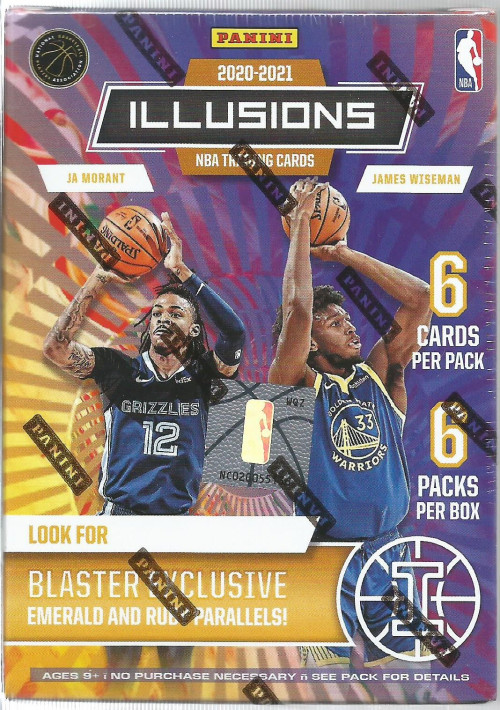 2020-21 Panini Illusions Basketball Blaster Box Factory Sealed