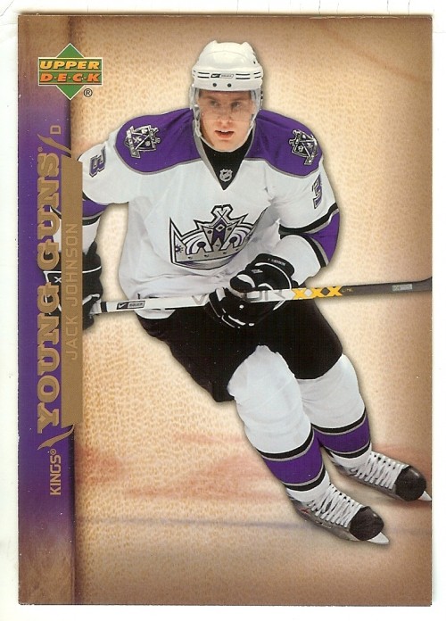 2007-08 Upper Deck Jack Johnson Oversized Young Guns Rookies