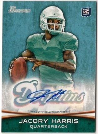 2012 Bowman Signatures Jacory Harris Autograph Rookie