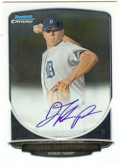 2013 Bowman Chrome Jake Thompson Autograph