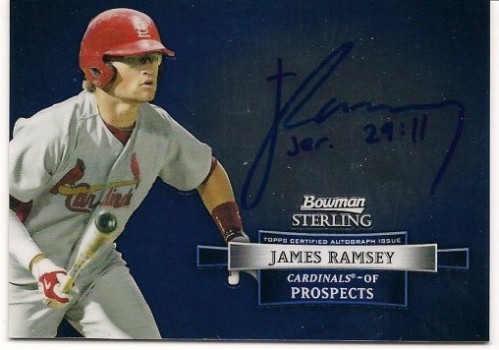 2012 Bowman Sterling James Ramsey Prospect Autograph