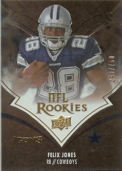2008 Upper Deck Icons Felix Jones NFL Rookies 249/750