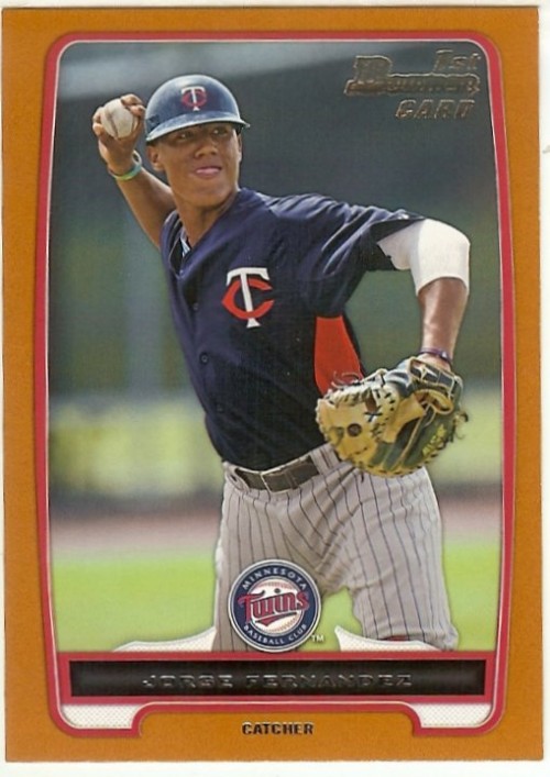 2012 Bowman Draft Draft Picks Orange #BDPP70 Jorge Fernandez Twins 024/250