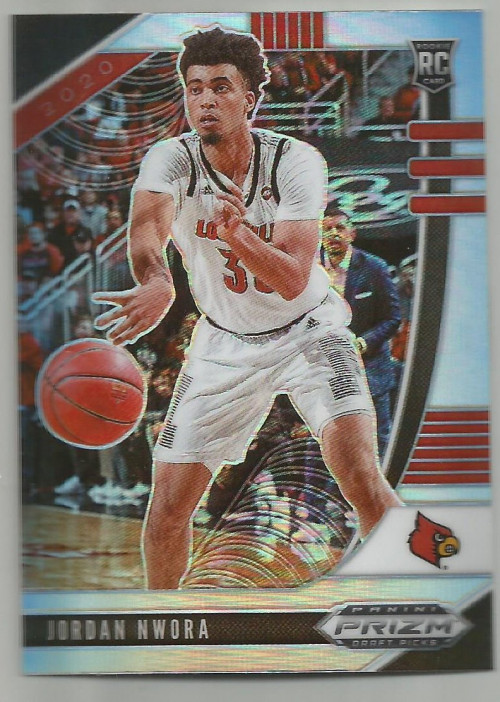 2020-21 Panini Prizm Draft Picks Silver Prizm Rookie #78 Jordan Nwora