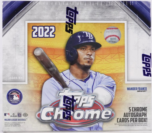 2022 Topps Chrome Baseball Hobby Jumbo Factory Sealed Box 