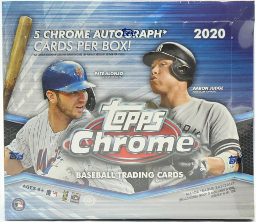 2020 Topps Chrome Baseball Jumbo Box 