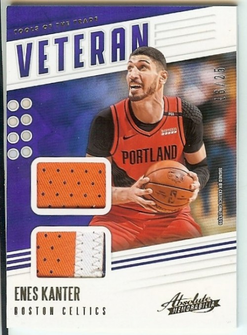 2019-20 Panini Absolute Memorabilia Enes Kanter "Tools of the Trade" Dual Patch #16/25