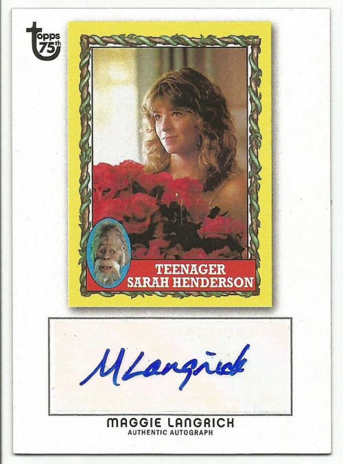 2013 Topps 75th Anniversary Maggie Langrick Autograph