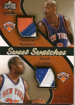 2007-08 Upper Deck Sweet Shot Stephon Marbury Mardy Collins Sweet Swatches 09/25