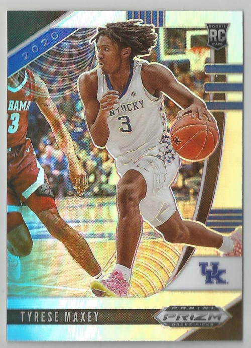 2020-21 Panini Prizm Draft TYRESE MAXEY Silver Prizm Refractor RC Rookie #14
