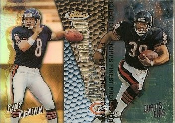 1999 Topps Finest Cade McNown Curtis Enis Double Team Refractor
