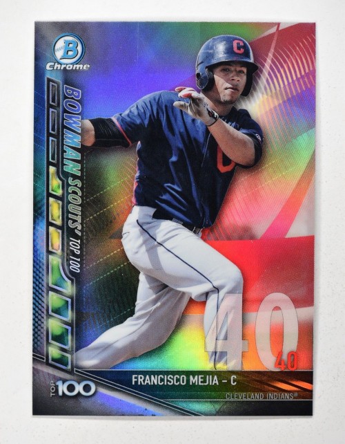 2017 Bowman Chrome FRANCISCO MEJIA Scouts Top 100 #BTP-40 INDIANS