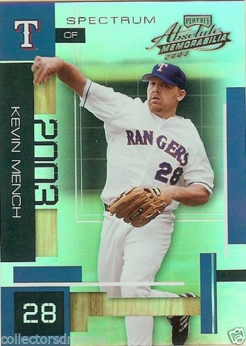2003 PLAYOFF ABSOLUTE KEVIN MENCH SPECTRUM CARD #133 #'d 051/100