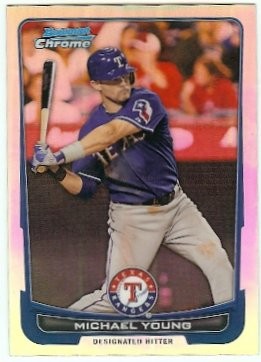 2012 Bowman Chrome Michael Young Refractor 