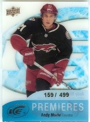 2011-12 Upper Deck Ice Andy Miele Ice Premieres Rookie 159/499