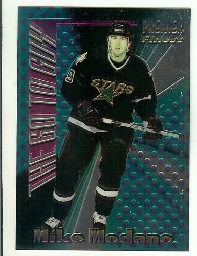 1994-95 TOPPS PREMIER THE GO TO GUY MIKE MODANO Insert Card # 4 DALLAS