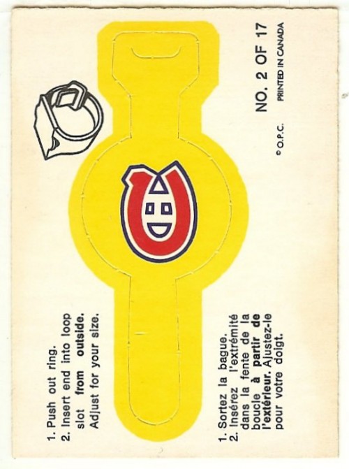 1973-74 O-Pee-Chee Rings #2 Montreal Canadiens Team 