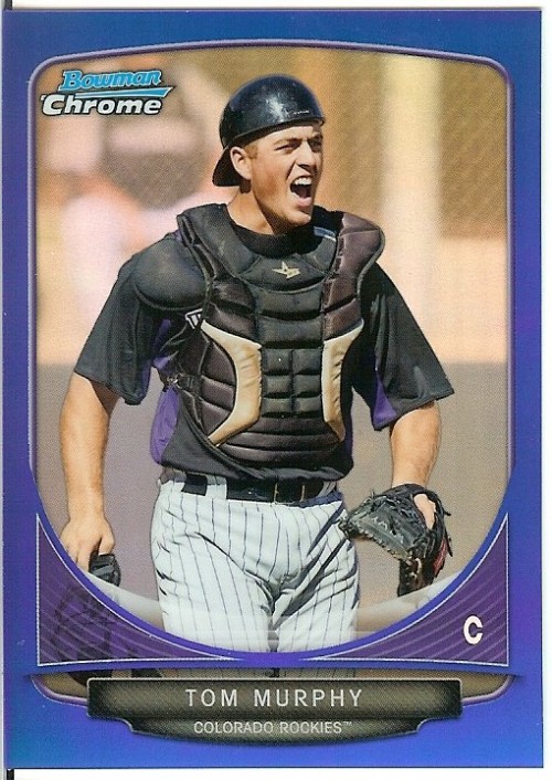 2013 Bowman Chrome Rookie Tom Murphy Blue Refractor  160/250 