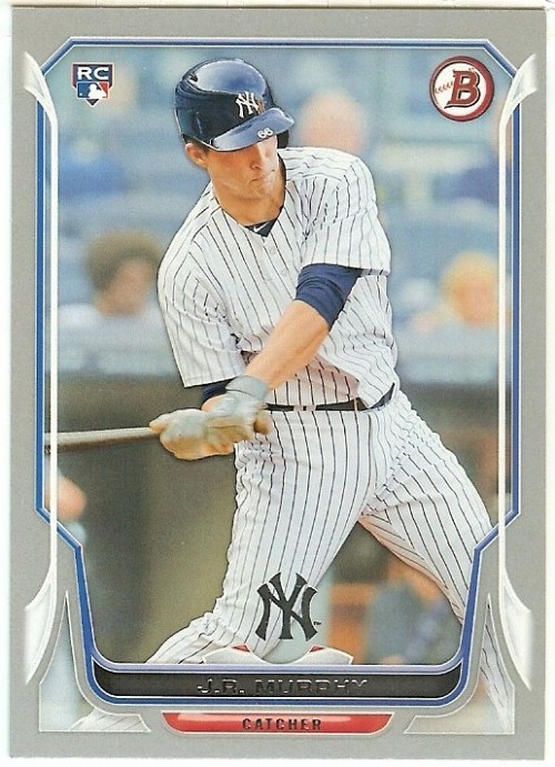 2014 J.R. Murphy Bowman SILVER BORDER RC ROOKIE 41/75 New York Yankees