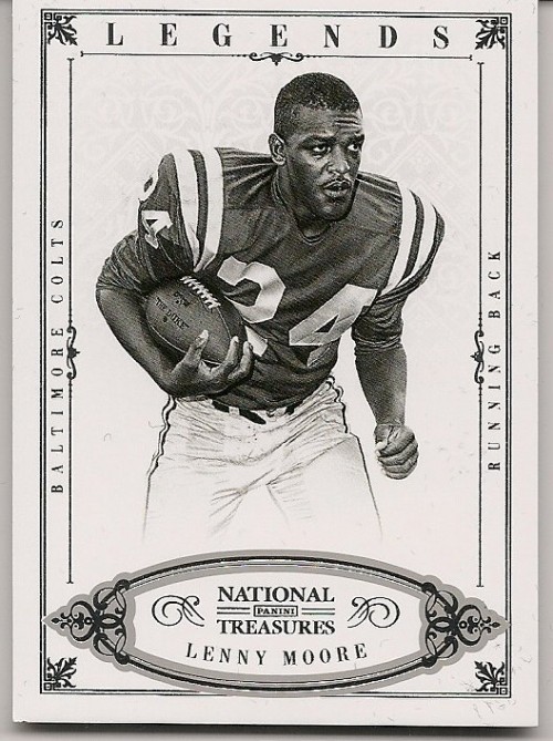 2012 Panini National Treasures Lenny Moore Base Single 83/99