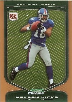 2009 Bowman Chrome Kakeem Nicks Rookie Gold 166/225