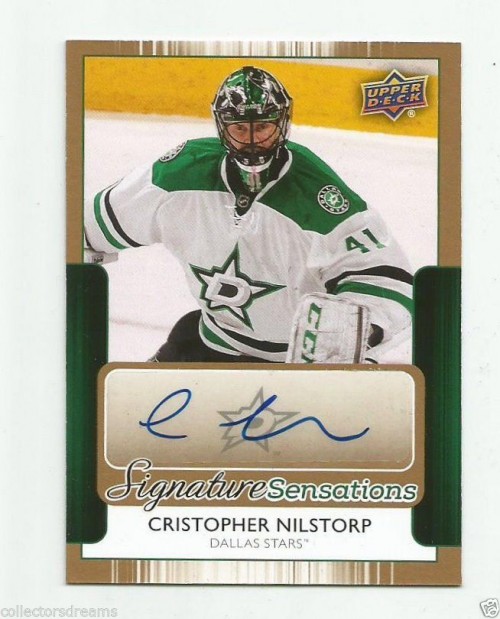 CRISTOPHER NILSTORP UD UPPER DECK 2014-15 AUTO SIGNATURE SENSATIONS