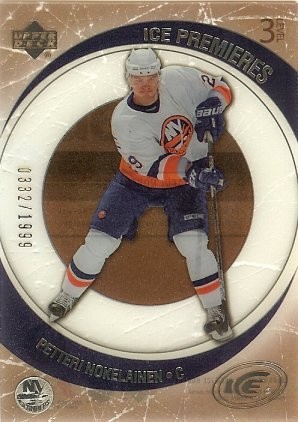 2005-06 Upper Deck Ice Petteri Nokelainen Rookie 0332/1999