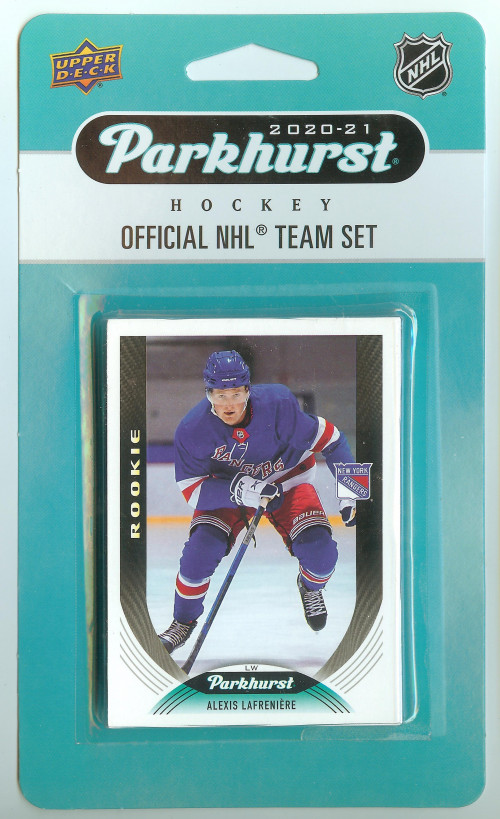 2020-21 UD Parkhurst New York Rangers Team Set Alexis Lafreniere Rookie Card