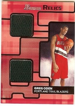 2007-08 Bowman Draft Picks & Stars Greg Oden Bowman Relics 088/199