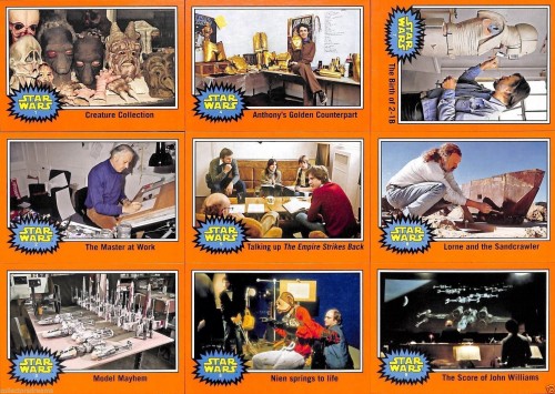 2015 TOPPS STAR WARS JOURNEY TO THE FORCE AWAKENS - Behind the Scenes Orange Card Set