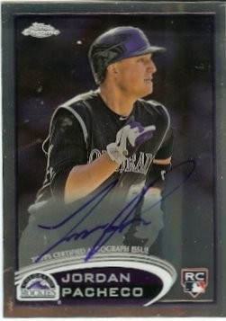 2012 Topps Chrome Jordan Pacheco Autograph Rookie
