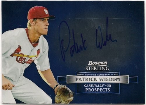 2012 Bowman Sterling Patrick Wisdom Prospect Autograph