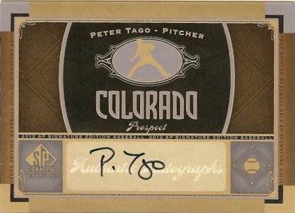 2012 SP Signature Edition Peter Tago Autograph