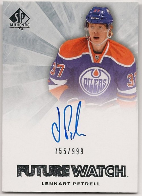 2011-12 SP Authentic Lennart Petrell Autograph Future Watch 755/999