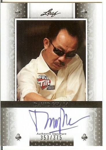 2011 Leaf David Pham Authentic Signature 353/375