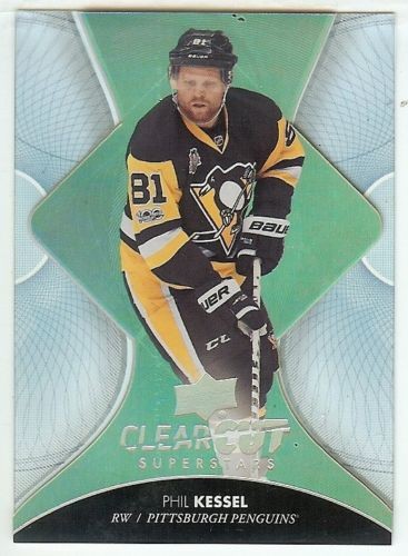 2017-18 UPPER DECK SERIES 1 CLEARCUT SUPERSTARS PHIL KESSEL CARD # CCS-PK SSP