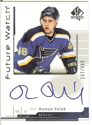 2006-07 Upper Deck SP Authentic Roman Polak Autograph Future Watch Rookie 287/999