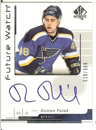 2006-07 Upper Deck SP Authentic Roman Polak Autograph Future Watch Rookie 529/999