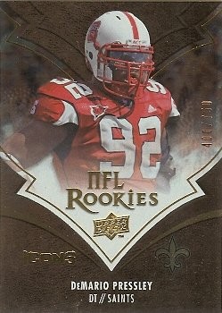 2008 Upper Deck Icons DeMario Pressley NFL Rookies 400/750