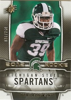 2012 SPX Trenton Robinson Rookie 038/750