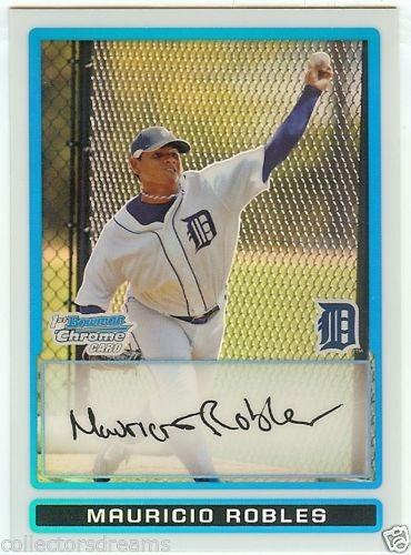2009 Bowman Chrome Prospects Mauricio Robles Refractor #BCP150 #'d 128/500