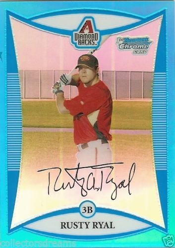 2008 Bowman Chrome RUSTY RYAL Blue Refractor RC #095/150 Card # BCP16 ARIZONA