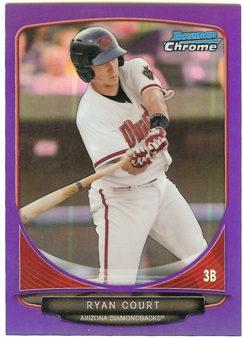 2013 Bowman Chrome Prospect Ryan Court Purple Refractor 086/199