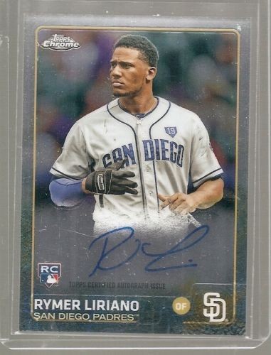 2015 TOPPS CHROME RYMER LIRIANO AUTO ROOKIE