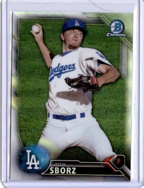 2016 Bowman Chrome JOSH SBORZ Refractor 331/499 # BCP209 DODGERS