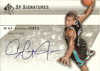 2003-04 Upper Deck SP Authentic Dahntay Jones SP Signatures