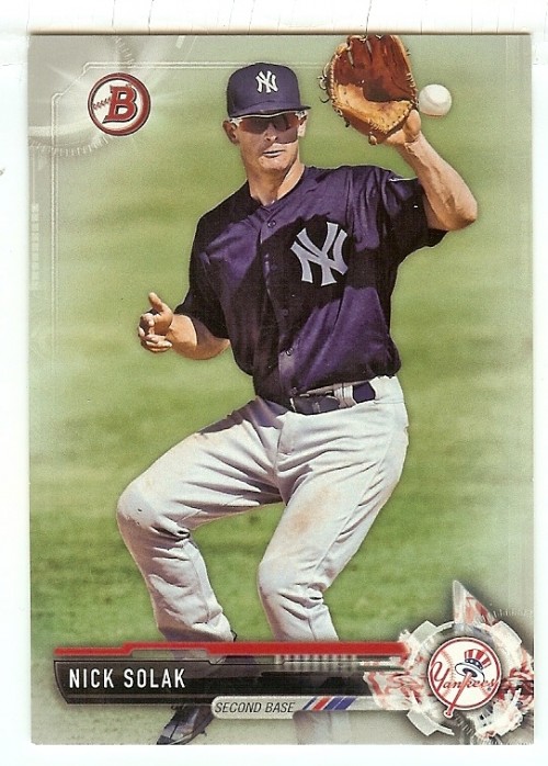 2017 Bowman Draft Silver #BD-10 Nick Solak 333/499 New York Yankees